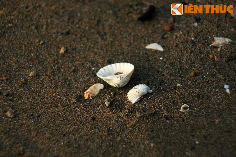 Theo người dân địa phương, màu đen này là do cát biển nơi đây chứa nhiều than bùn, rất tốt cho da.