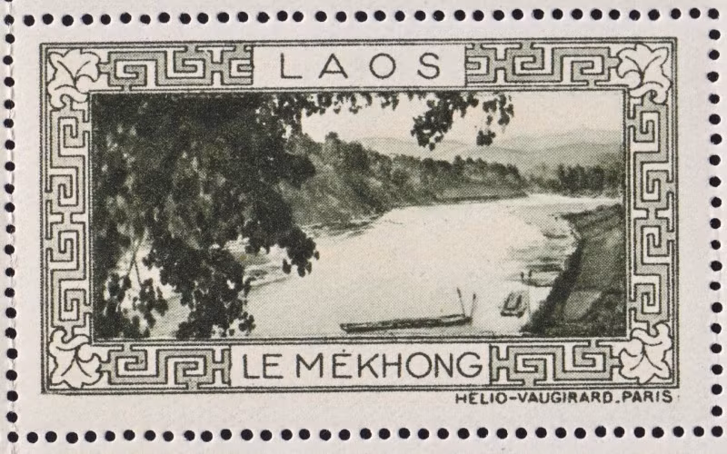 Phong cảnh sông Mekong ở Lào