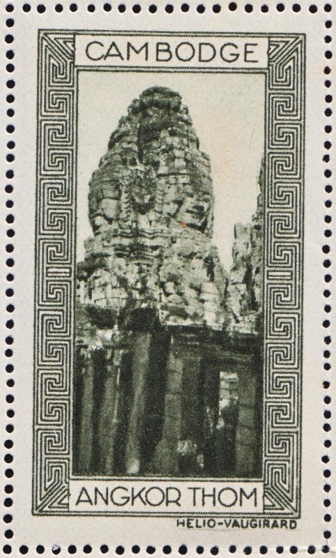 Đền tháp Angkor Thom của Campuchia.