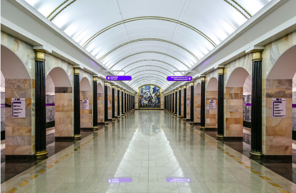 Tuyến tàu điện ngầm sâu nhất thế giới hoạt động ở St. Petersburg. Trong đó, nhà ga 'Admiralteyskaya' nằm ở độ sâu 86 mét.