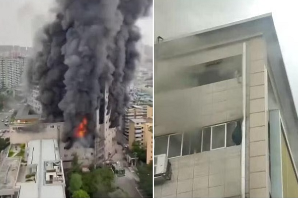 Hiện trường cháy trung tâm thương mại ở Trung Quốc, nhiều người chết Hien truong chay trung tam thuong mai o Trung Quoc, nhieu nguoi chet