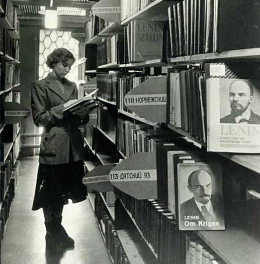 Cô gái chăm chú đọc sách.