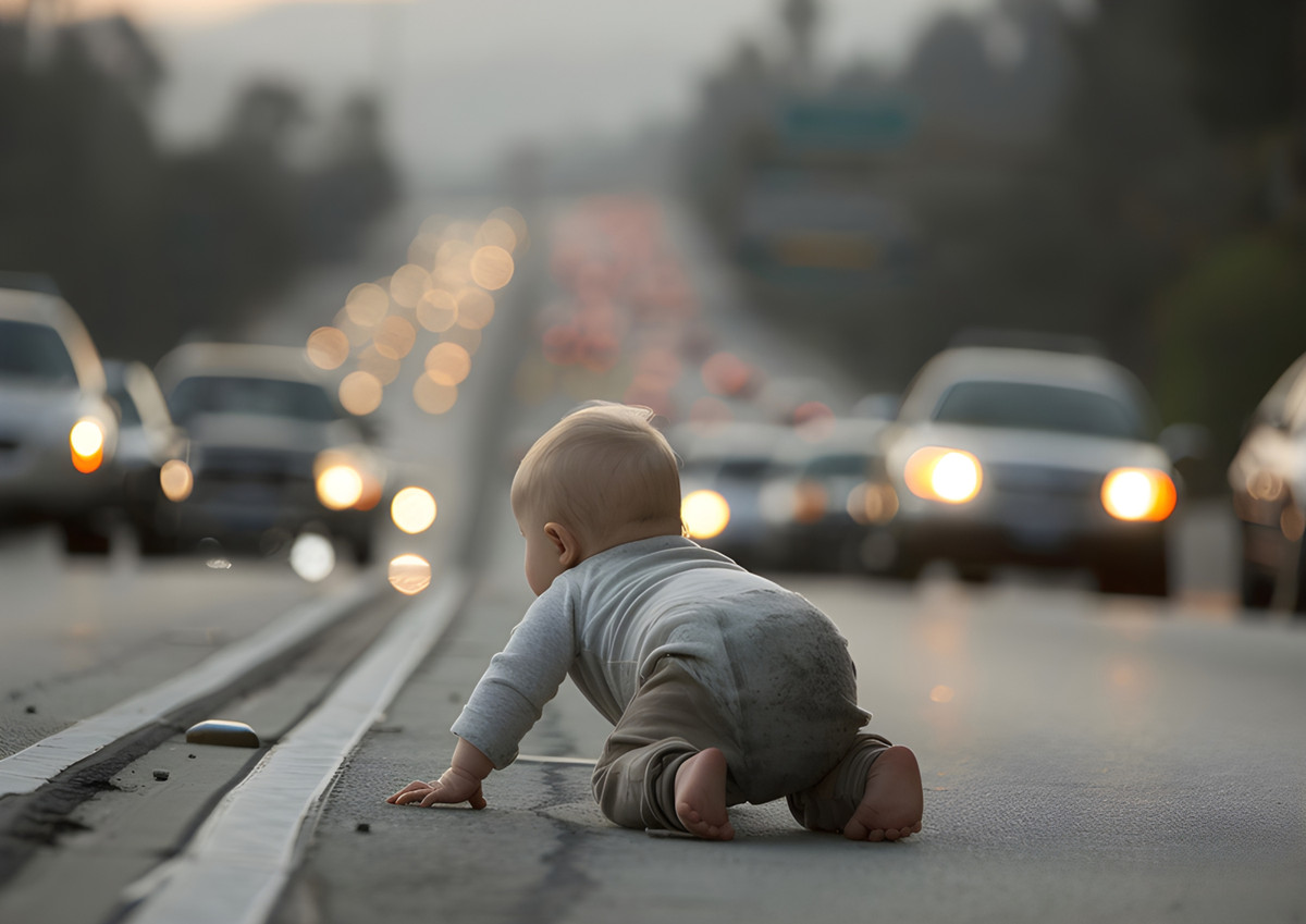 Tìm thấy bé 1 tuổi bò trên cao tốc sau hai ngày đi lạc Tim thay be 1 tuoi bo tren cao toc sau hai ngay di lac