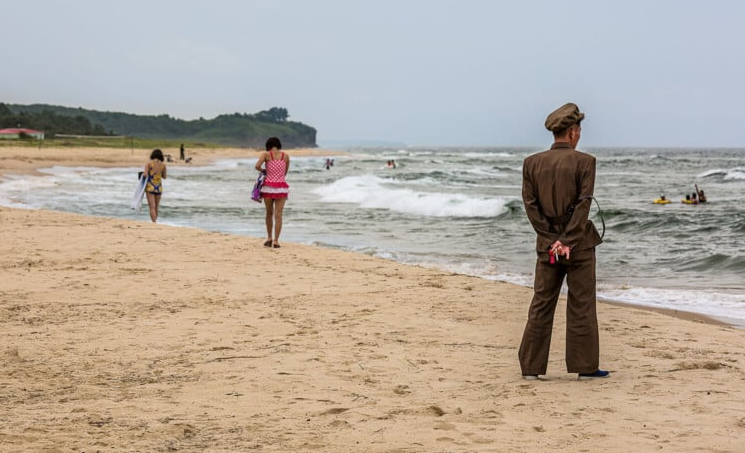 Bãi biển gần Wonsan.