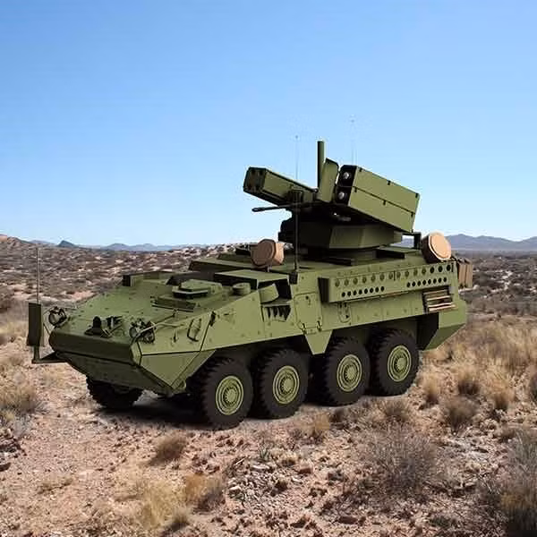 Chưa bằng lòng với phiên bản IM-SHORAD, Mỹ còn tích hợp cho chương trình này hệ thống vũ khí laser và bước đầu đã thử nghiệm thành công. Những thiết bị mẫu đang được thiết kế và thử nghiệm tại Fort Sill - căn cứ của lực lượng pháo binh Mỹ. Ngoài ra, Mỹ đang nỗ lực nâng cấp công suất của vũ khí laser này từ 5kW lên 10kW.