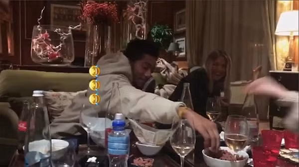 Hình ảnh bữa tiệc Justin Bieber vui vẻ cùng 6 cô gái tại khách sạn được cắt ra từ một video. (Ảnh Daily Mail).