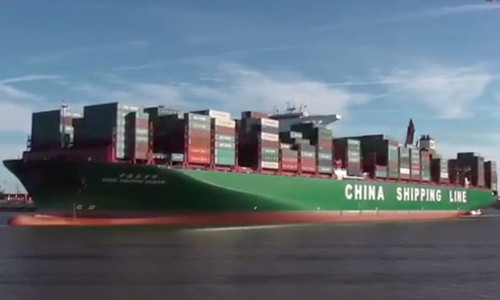 Ngam nhin chiec tau container lon nhat the gioi