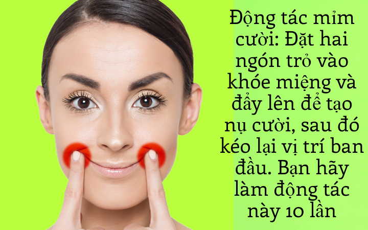 2. Động tác mỉm cười