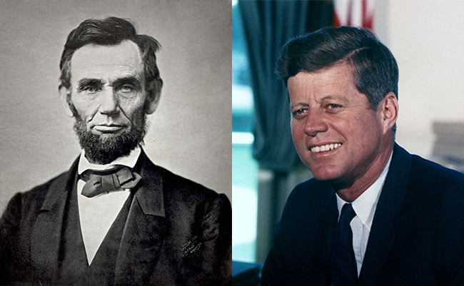 Hai Tổng thống Kennedy và Lincoln đều có sự trùng hợp liên quan đến 2 số cuối của năm là 46. Ông Lincoln được bầu vào Quốc hội Mỹ năm 1846. Đúng 100 năm sau (tức năm 1946), ông Kennedy được bầu vào Quốc hội.