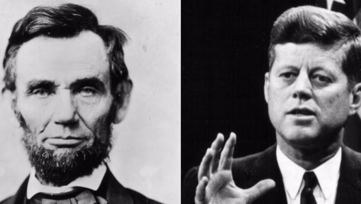 Tên của 2 hung thủ ám sát Tổng thống Lincoln và Kennedy đều có 15 chữ cái (John Wilkes Booth và Lee Harvey Oswald).