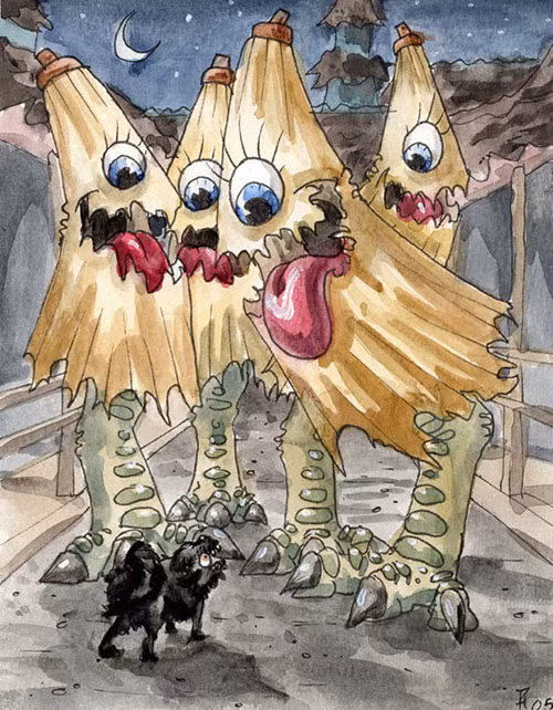  Quái vật thần thoại Kasa-obake hay còn gọi Karakasa Obake, Kasabake trong văn hóa dân gian Nhật Bản. Đây là sinh vật bí ẩn gây tò mò nhất thế giới.