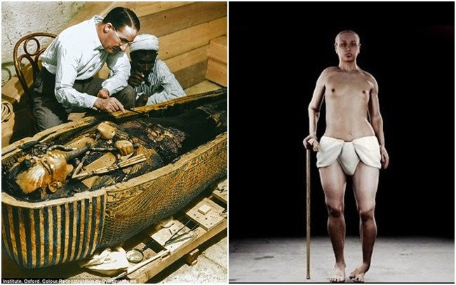 Thay vào đó, pharaoh Tutankhamun có ngoại hình dị dạng. Điều này được các chuyên gia phát hiện khi kiểm tra, phân tích hơn 2.000 ảnh chụp cắt lớp xác ướp nhà vua Ai Cập.