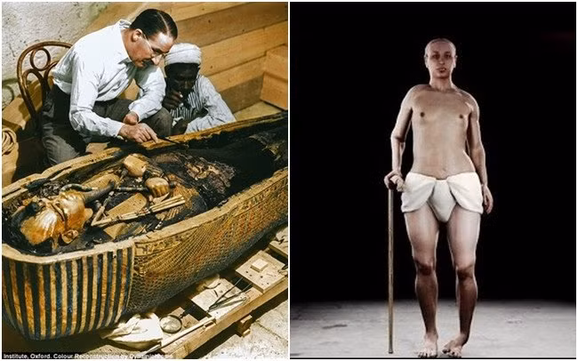 Thay vào đó, pharaoh Tutankhamun có ngoại hình dị dạng. Điều này được các chuyên gia phát hiện khi kiểm tra, phân tích hơn 2.000 ảnh chụp cắt lớp xác ướp nhà vua Ai Cập.