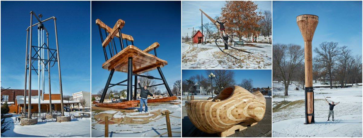Nằm ở bang Illinois, Mỹ, thị trấn Casey là địa điểm đặc biệt trên thế giới. Với những vật dụng "khủng" nhất thế giới, thị trấn xác lập nhiều kỷ lục ấn tượng khiến công chúng kinh ngạc và thích thú.