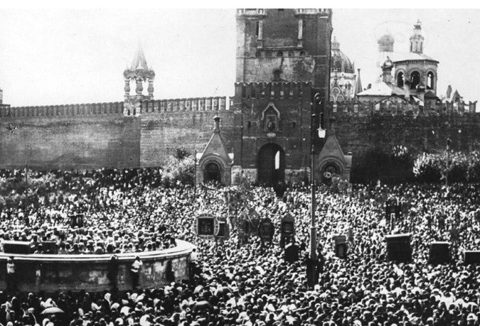 Vào năm 1917, Quảng trường Đỏ là nơi diễn ra nhiều sự kiện, hoạt động chính trị lớn.