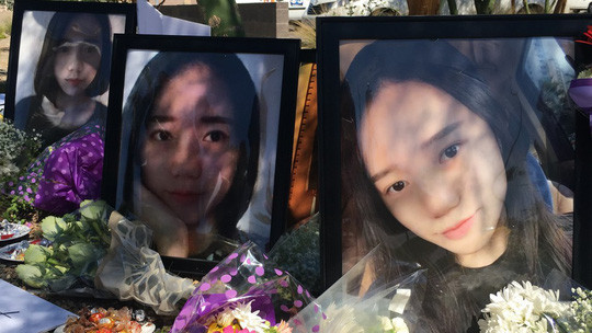 Jiang Yue, du học sinh Trung Quốc ở Mỹ, bị bắn chết sau một vụ va chạm xe. Ảnh: AP