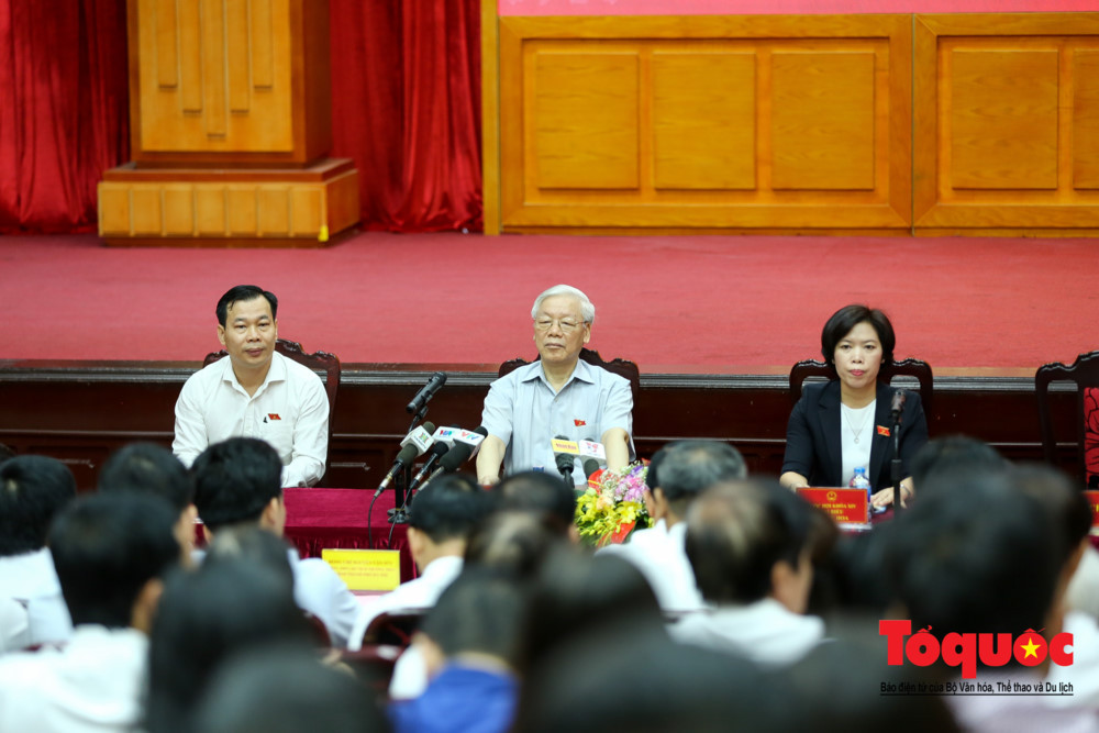 Chiều cùng ngày, Tổng Bí thư và các ĐBQH đoàn Hà Nội sẽ tiếp xúc cử tri tại quận Cầu Giấy.