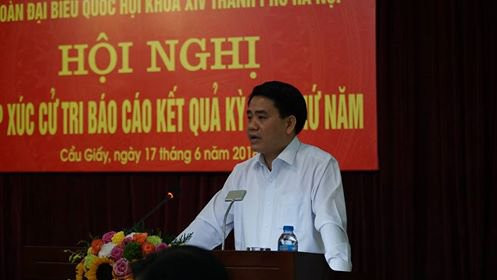 Chủ tịch UBND TP Hà Nội Nguyễn Đức Chung