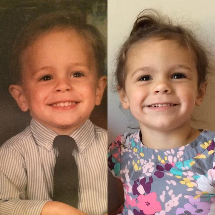  Hẳn là gen di truyền của bố lớn đến mức có thể đúc được con gái giống y hệt mình. 