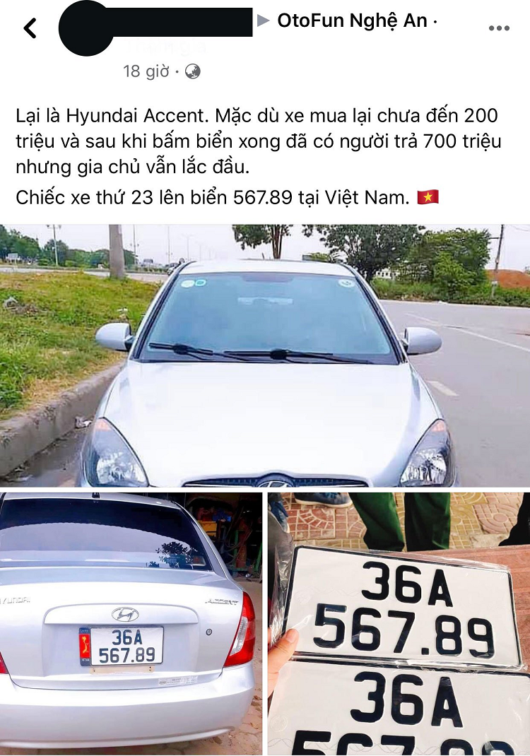Hyundai Accent 200 trieu, trung 
