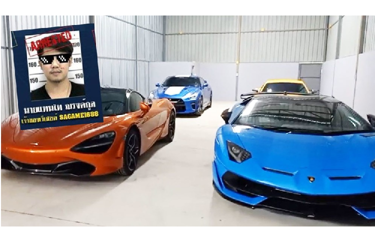 Ngay trong trưa ngày 26/10/2020, lực lượng chức năng cùng truyền thông đã đến kho bí mật của trùm cá độ Tan Tai Narongkul và phát hiện bên trong có 4 chiếc siêu xe hàng khủng với tổng trị giá lên đến 110 triệu Baht, tương đương 81,1 tỷ đồng.