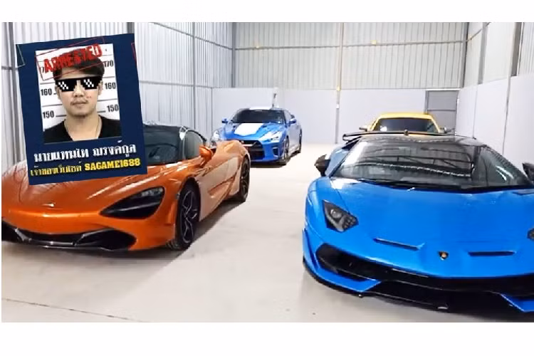 Ngay trong trưa ngày 26/10/2020, lực lượng chức năng cùng truyền thông đã đến kho bí mật của trùm cá độ Tan Tai Narongkul và phát hiện bên trong có 4 chiếc siêu xe hàng khủng với tổng trị giá lên đến 110 triệu Baht, tương đương 81,1 tỷ đồng.