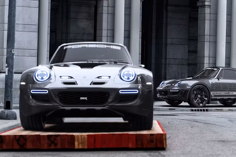 Kiểu dáng đặc trưng của dòng Porsche 911 (993) vẫn được giữ lại, tuy nhiên rất nhiều chi tiết mới hiện đại và mang tính thể thao hơn xuất hiện trong các bản vẽ của Porsche 911X.