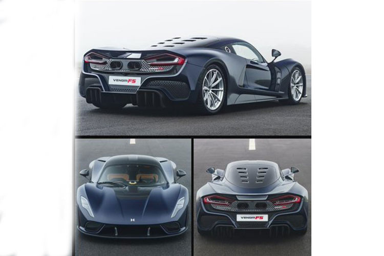 Trong khi đó, bộ khung liền khối bằng sợi carbon siêu nhẹ của Hennessey Venom F5 2021 có trọng lượng chỉ 86 kg. Các tấm ốp thân vỏ và cửa của xe được làm từ vật liệu composite trong khi khung phụ làm từ nhôm, có thể biến dạng khi va chạm. Nhờ đó, Hennessey Venom F5 2021 chỉ nặng 1.360 kg và có tỷ lệ công suất/trọng lượng là 1.212 mã lực/tấn.