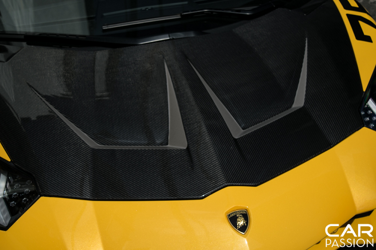 Vẻ ngoài của xe như cản trước đã được thiết kế lại nhằm tăng tính khí động học cũng như tăng thêm vẻ đẹp cho chiếc xe. Có thể nói, với một vẻ đẹp hoàn hảo như Aventador S thì việc lựa chọn một gói độ ngoại thất có lẽ không phải một điều dễ dàng.