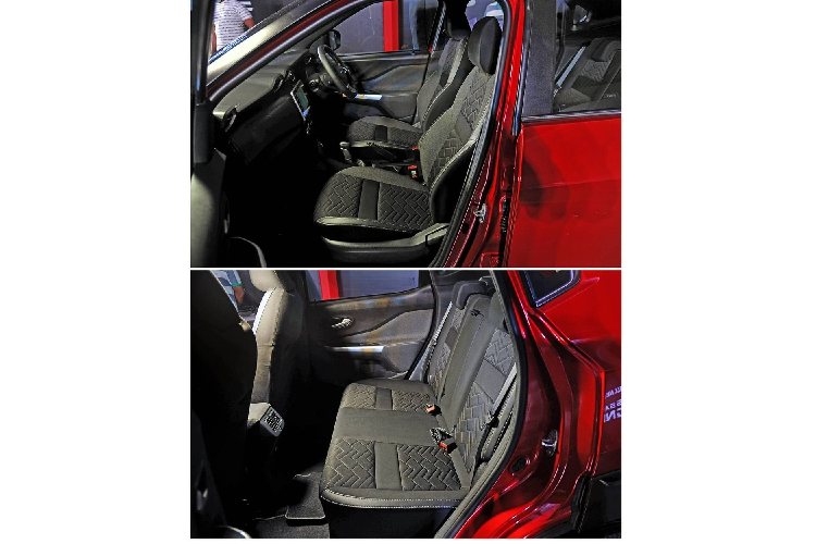 Bên trong Nissan Magnite 2021 có vô lăng đa chức năng, màn hình thông tin giải trí cảm ứng 8 inch, hỗ trợ kết nối Android Auto và Apple CarPlay không dây cũng như bảng đồng hồ kỹ thuật số với màn hình màu TFT 7 inch. Chưa hết, mẫu SUV cỡ B này còn có sạc điện thoại thông minh không dây, hệ thống âm thanh JBL, camera 360 độ và đèn chờ dẫn đường.