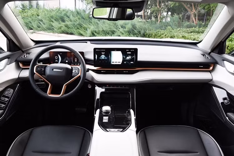 Hệ thống thông tin giải trí của xe được gọi là Hi-Life. Vô lăng xe là dạng 3 chấu với chi tiết trang trí màu cam cá tính.