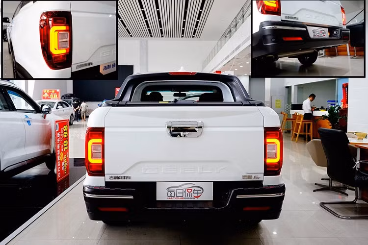 Về phần mẫu xe bán tải Farizon FX, nó là một mẫu bán tải mới, được chế tạo dựa trên SUV Geely Boyue Pro. Đúng vậy, chiếc xe chúng ta có ở đây là bán tải dựa trên SUV, một việc trái lẽ thường. Chính vì thế, mẫu xe này có hình thù rất lạ, khiến người nhìn lần đầu cảm thấy bối rối vô cùng.