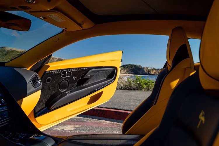 Chiếc xe được mang trên mình sắc vàng đặc trưng của House of Bijan cũng như các dấu ấn riêng như logo Bijan ở hai phần thân xe, cánh lướt gió nhỏ phía sau được thiết kế với họa tiết là chính các logo Bijan thu nhỏ tạo thành.