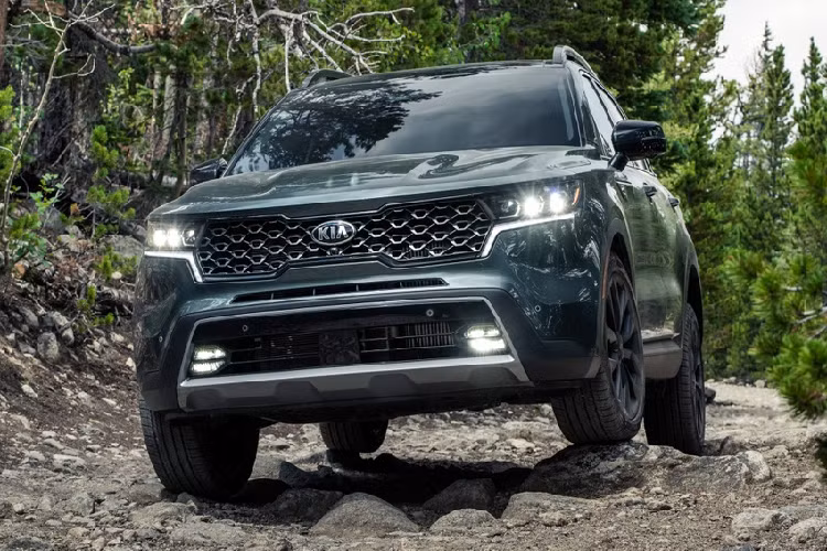 Ngoài ra, Kia cũng cung cấp gói nâng cấp X-Line cho Sorento tại thị trường Mỹ. Hướng đến off-road, gói X-Line giúp gầm xe cao thêm 25 mm đi kèm những chi tiết hỗ trợ địa hình và baga mui chuyên dụng. Bộ vi sai trung tâm và hệ thống kiểm soát đổ đèo là trang bị tiêu chuẩn của gói X-Line.