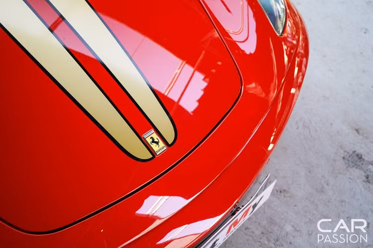 Là một trong những chiếc Ferrari F430 hàng hiếm tại Việt Nam, đây là một chiếc xe ở trong tình trạng rất tốt với lớp sơn màu đỏ truyền thống Rosso Corsa bóng bẩy. Ngoài ra, xe còn được dán thêm hai đường kẻ trang trí tương tự với phiên bản 430 Scuderia.
