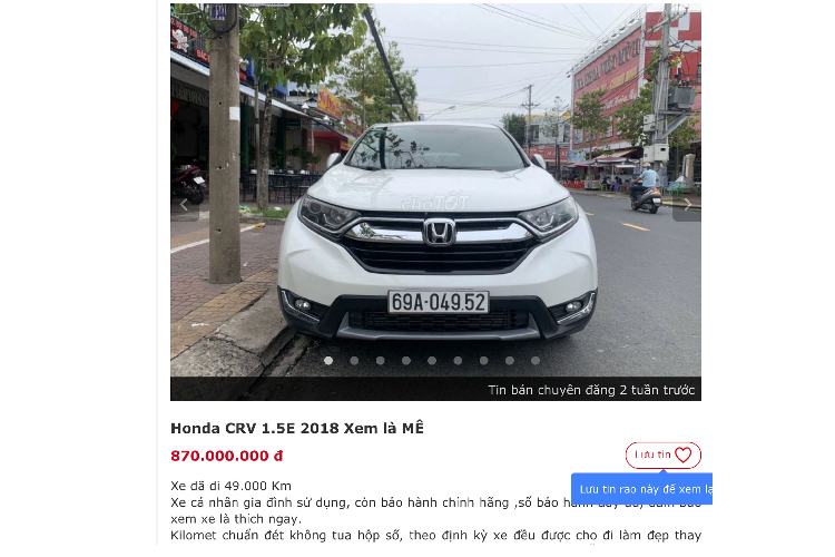 Trong thời gian sắp tới, Honda Việt Nam (HVN) sẽ giới thiệu CR-V 2020 phiên bản nâng cấp facelift mới với một số thay đổi về thiết kế và trang bị, điều này chắc chắn sẽ ảnh hưởng đến giá bán của CR-V đã qua sử dụng trên thị trường xe cũ.