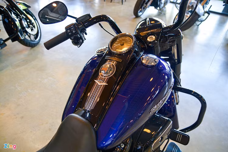 Bình xăng của Road King Special có thiết kế đối xứng với 2 nắp tiếp nhiên liệu, đi cùng dung tích 22,7 lít. Với mức tiêu hao nhiên liệu được công bố là 5,5 lít/100 km, xe có thể di chuyển được quãng đường hơn 400 km với một bình xăng đổ đầy.