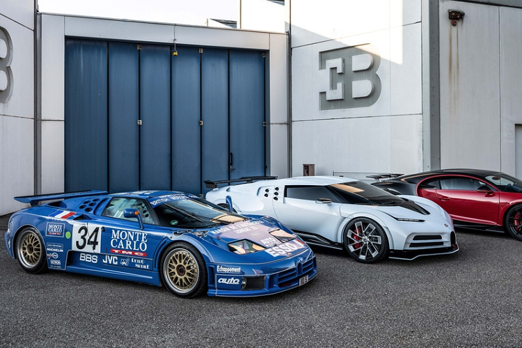 Bugatti Centodieci được xây dựng dựa trên nền tảng của "người anh em" Bugatti Chiron nhưng được thay đổi đôi chút. Chính vì thế mà kiểu dáng của Centodieci mang nhiều đường nét hiện đại của Chiron kết hợp cùng nét cổ điển từ EB110.