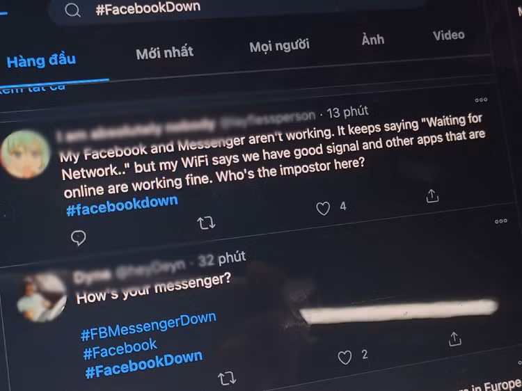 Facebook Messenger đang bị lỗi ở Việt Nam - Hình 2 Facebook Messenger dang bi loi o Viet Nam-Hinh-2