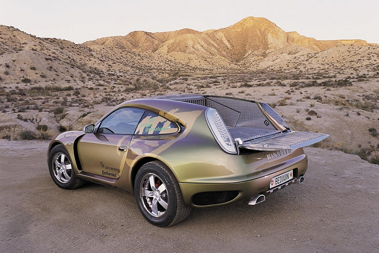 Rinspeed Bedouin là mẫu concept siêu xe Porsche 911 biết biến thành bán tải độc nhất vô nhị trên đời
