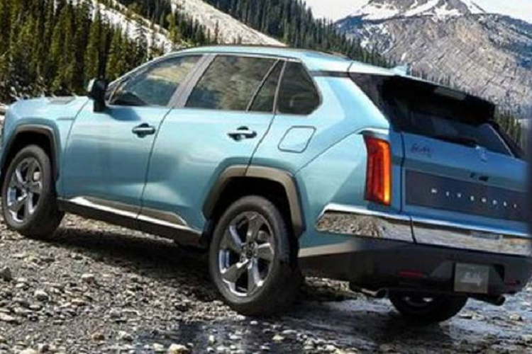 Những thay đổi tiếp tục ở phía sau với cụm đèn hậu dạng mảnh, đặt dọc. Phần đuôi được thiết kế lại và mạ crôm nhiều hơn so với Toyota RAV4, đặc biệt cửa sau có một tấm ốp tương phản kèm chữ "Mitsuoka" được mạ crôm, gợi nhắc đến Jeep Grand Wagoneer đời cũ.