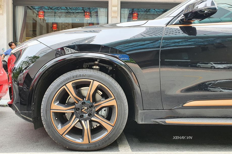 Ngoài ra, phần nóc xe cũng được bổ sung thêm giá nóc với kích thước lớn hơn và mặt ca-lăng dạng tổ ong khoẻ khoắn. Bên cạnh đó trên President, phần nắp ca-pô đã được bổ sung khe hút gió vào khoang động cơ, lưới tản nhiệt tổ ong, logo sơn vàng đồng cùng hệ thống camera 360 độ. Mâm xe của President với thiết kế như Lux SA2.0 nhưng được sơn màu vàng đồng nổi bật hơn