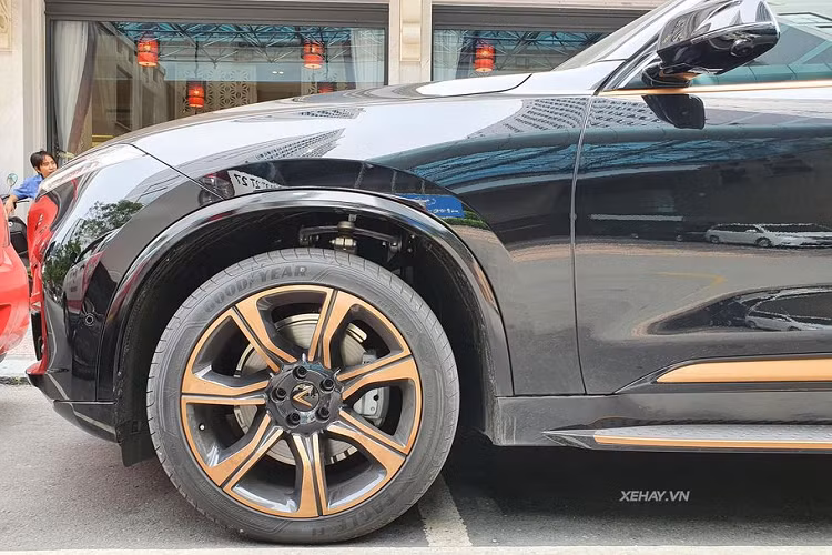 Ngoài ra, phần nóc xe cũng được bổ sung thêm giá nóc với kích thước lớn hơn và mặt ca-lăng dạng tổ ong khoẻ khoắn. Bên cạnh đó trên President, phần nắp ca-pô đã được bổ sung khe hút gió vào khoang động cơ, lưới tản nhiệt tổ ong, logo sơn vàng đồng cùng hệ thống camera 360 độ. Mâm xe của President với thiết kế như Lux SA2.0 nhưng được sơn màu vàng đồng nổi bật hơn