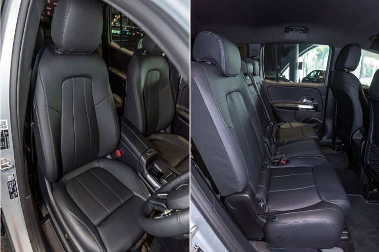 Đèn nội thất có thể thay đổi 64 màu. Hàng ghế thứ 2 và thứ 3 có thể điều chỉnh theo nhiều cách, có thể gập 40:20:40, vị trí giữa hàng ghế thứ 2 có thể hạ xuống tạo thành bệ tỳ tay, có khây đựng cốc. Hàng ghế thứ 3 chỉ phù hợp với người có chiều cao 1m68 trở xuống, có thể gập phẳng để tăng không gian chứa đồ.