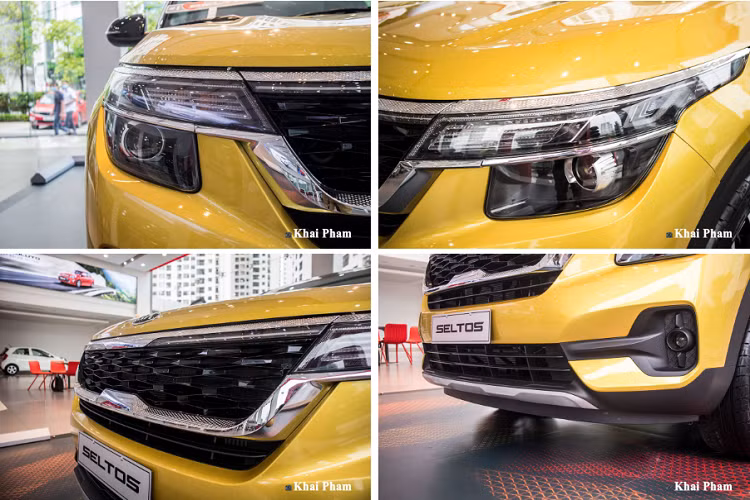 Kia Seltos Luxury 2020 sở hữu thiết kế không khác biệt quá nhiều so với bản full option. Xe có lưới tản nhiệt hình mũi hổ với phần viền bọc crom, bên trong sơn đen nổi bật. Hệ thống đèn pha/cos của biến thể này dạng Halogen Projector, dải LED định vị ban ngày là điểm nhấn. Hơn nữa, mẫu xe này vẫn được trang bị đèn sương mù, chi tiết quan trọng trong việc lựa chọn của người dùng.