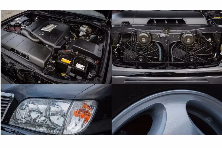 Để mang đến cảm giác riêng tư cho người ngồi trong xe, chiếc Lexus LS400 còn có cả rèm cửa khá điệu ở 3 cửa kính bao quanh khoang hành khách phía sau. Những trang bị đáng chú ý khác của chiếc Lexus LS400 này bao gồm đầu đĩa CD, ghế chỉnh điện, điều hòa tự động và vô lăng chỉnh điện.