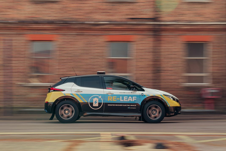 Chiếc xe điện Leaf của Nissan sau khi được nâng cấp thành Re-Leaf sẽ có được ngoại hình mới nhằm đáp ứng nhu cầu vượt địa hình nhanh chóng. Nissan Re-Leaf sở hữu cao hơn 70 mm, cùng với đó là vệt bánh xe được mở rộng ở mức 90 mm ở phía trước và 130 mm ở phía sau.