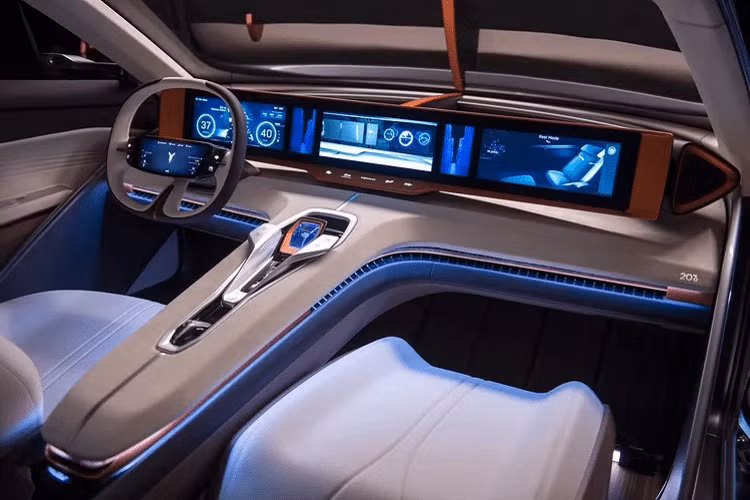 Các ghế ngồi trong Voyah i-Land hơn toàn mới này trông rất sang trọng và dễ chịu. Bên cnahj đó, nội thất cũng khá hiện đại và mang hơi hướng tương lai.