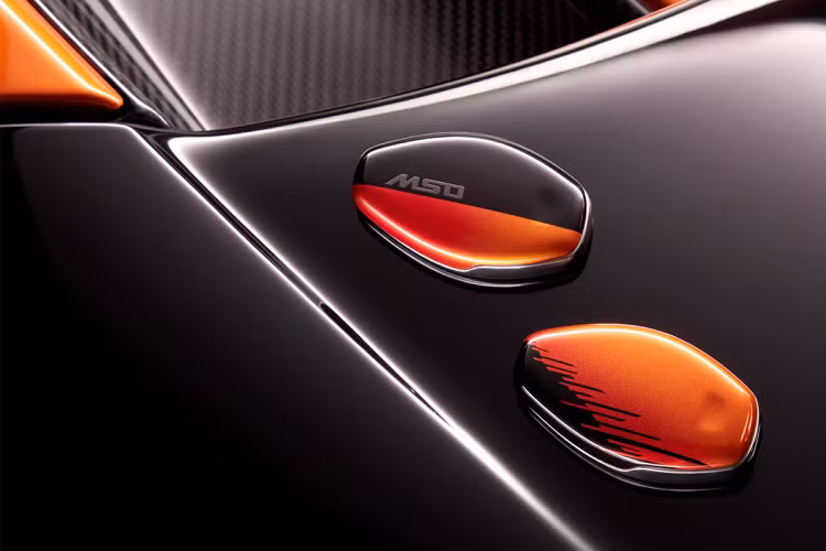 Phần ngoại thất với các họa tiết của xe được tạo nền từ quá trình vẽ tay tinh tế được bọc với các lớp bọc được cắt laser, kỹ thuật này cho phép các đường họa tiết đen có thể hòa vào với màu sơn ngoại thất một cách liền mạch.