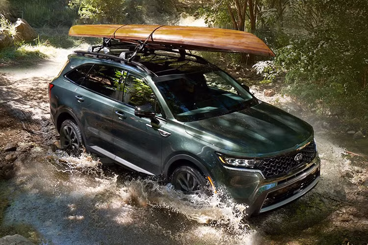 Kia Sorento 2021 tại Việt Nam được bán ra nhiều phiên bản bao gồm: 5 bản máy Dầu (2.2L) và 4 phiên bản bản máy Xăng (2.5L), đi kèm với các lựa chọn phiên bản gồm: Signature AWD, Premium, Luxury và Deluxe. Giá bán ở nước ta dao động từ 1,08 - 1,35 tỷ đồng. Tức là bản Deluxe thấp nhất ở Việt Nam vẫn có giá bán cao hơn bản full SX tại Mỹ.